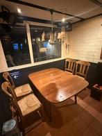 Inklapbare tafel met 4 stoelen, Huis en Inrichting, Ophalen, Gebruikt, 50 tot 100 cm, Vier personen