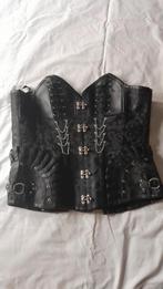 Steampunk corset XL, Zo goed als nieuw, Maat 46/48 (XL) of groter, Zwart, Overige typen