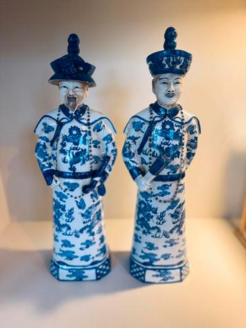 Chinese keizers delfts blauw beelden chinese vaas pot beschikbaar voor biedingen