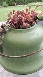 Bloempot, waterketel,vintage waterketel met zak, retro water, Ophalen, Overige materialen, Gebruikt, Minder dan 30 cm