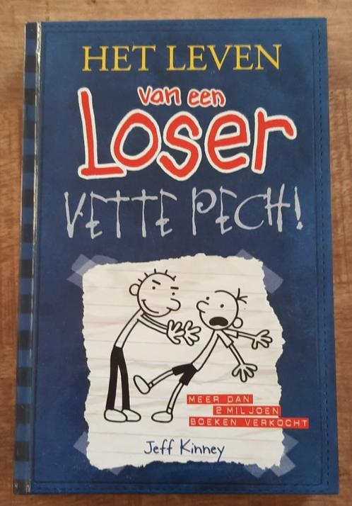 Boek Het leven van een Loser 2 - Vette pech!- Jeff Kinney, Boeken, Humor, Zo goed als nieuw, Ophalen of Verzenden