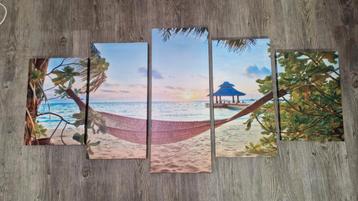 Canvas Schilderij 'Bali' 5-delig beschikbaar voor biedingen