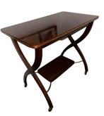 Serveerwagen vintage met messing accenten (op wieltjes), Antiek en Kunst, Antiek | Meubels | Tafels, Ophalen