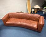 Jan des Bouvrie Gelderland 4 zits bank, cognac-bruin, Ophalen, 250 tot 300 cm, Gebruikt, Leer