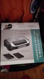 jamie oliver wafel en tosti maker Tefal, Witgoed en Apparatuur, Wafelijzers, Verzenden, Uitneembare platen, Nieuw