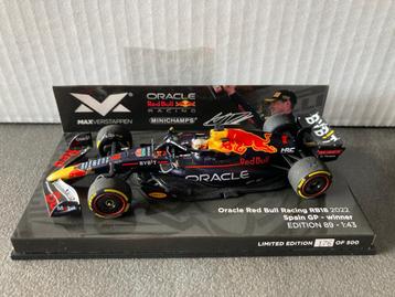 ✅ Max Verstappen 1:43 editie 89 Winner Spain GP 2022 RB18 beschikbaar voor biedingen
