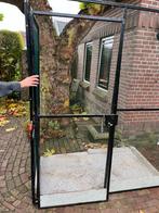 Hoek volière met deur en aluminium bodem., Ophalen, Aluminium, Volière