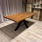 (Buiten) eettafels kies uw eigen blad en poot ! 1,- per cm!!, Minder dan 50 cm, Rechthoekig, Nieuw, 200 cm of meer