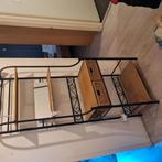 Riet/ metalenrek, Huis en Inrichting, Kasten | Wandmeubels, Ophalen, Zo goed als nieuw, Minder dan 150 cm, Minder dan 100 cm