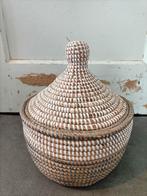 Mand | Opberg mand | Senegal | Ibiza stijl, Mand, Rond, Nieuw, Ophalen of Verzenden