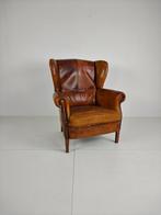 Extra grote schapenleer fauteuil met oorleuningen, Antiek en Kunst, Antiek | Meubels | Stoelen en Banken, Ophalen