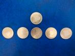 (6X) Nederland 50 Gulden - zilver - verschillende jaren, Postzegels en Munten, Munten | Nederland, Ophalen of Verzenden, Koningin Beatrix