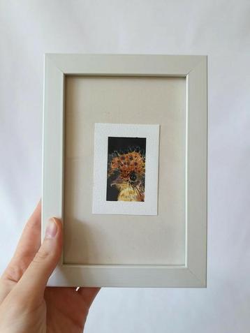 Mini tekening kroontiran aquarel op papier 10x15 cm

 beschikbaar voor biedingen