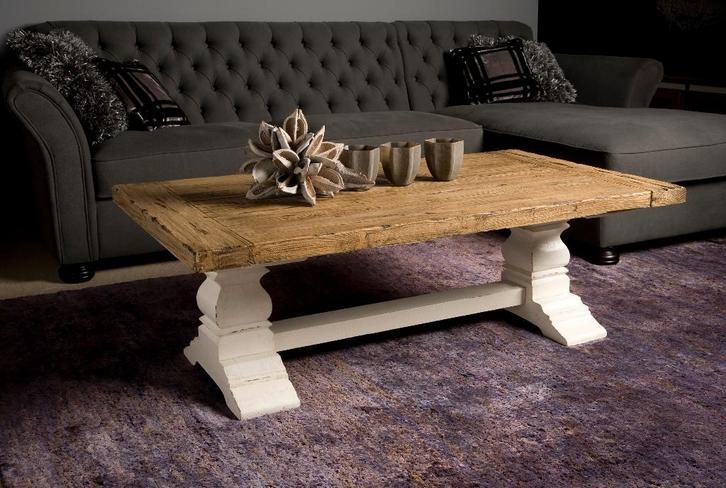 *10% KORTING* Klooster Salontafel Amanda Gratis Bezorging, Huis en Inrichting, Tafels | Salontafels, Nieuw, Minder dan 50 cm, 50 tot 100 cm