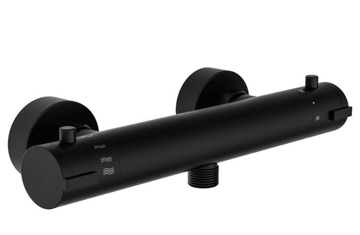 Thermostaatkraan Schütte London - Zwart (120mm), Doe-het-zelf en Verbouw, Sanitair, Nieuw, Douche, Ophalen of Verzenden