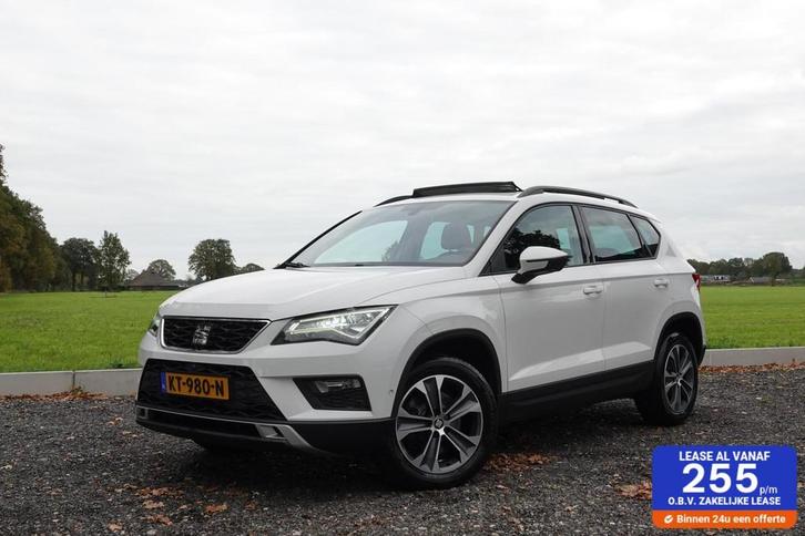 Seat Ateca 1.0TSI TREKHAAK PANO 360°CAMERA SFEERVERLICHTING, Auto's, Seat, Bedrijf, Te koop, Ateca, 360° camera, ABS, Achteruitrijcamera