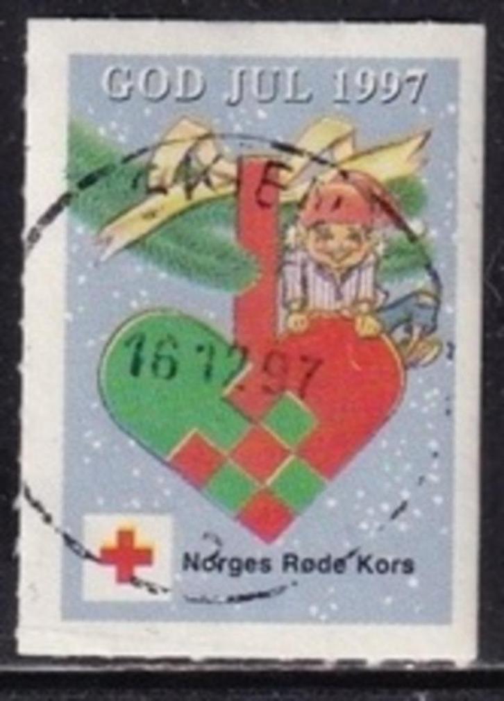 Noorwegen michel Jul gestempeld uit 1977, Postzegels en Munten, Postzegels | Europa | Scandinavië, Gestempeld, Noorwegen, Verzenden