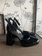 Zwarte Lak Schoenen met Blok Hak van Bershka, maat 41, Zwart, Nieuw, Schoenen met hoge hakken, Bershka
