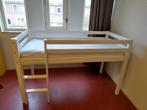 Witte Halfhoogslaper kinderbed, Ophalen, Gebruikt, Eenpersoons, Minder dan 160 cm
