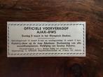 Voetbal krantenartikel Voorverkoop Ajax DWS maart 1964, Ophalen of Verzenden, Gebruikt, Ajax