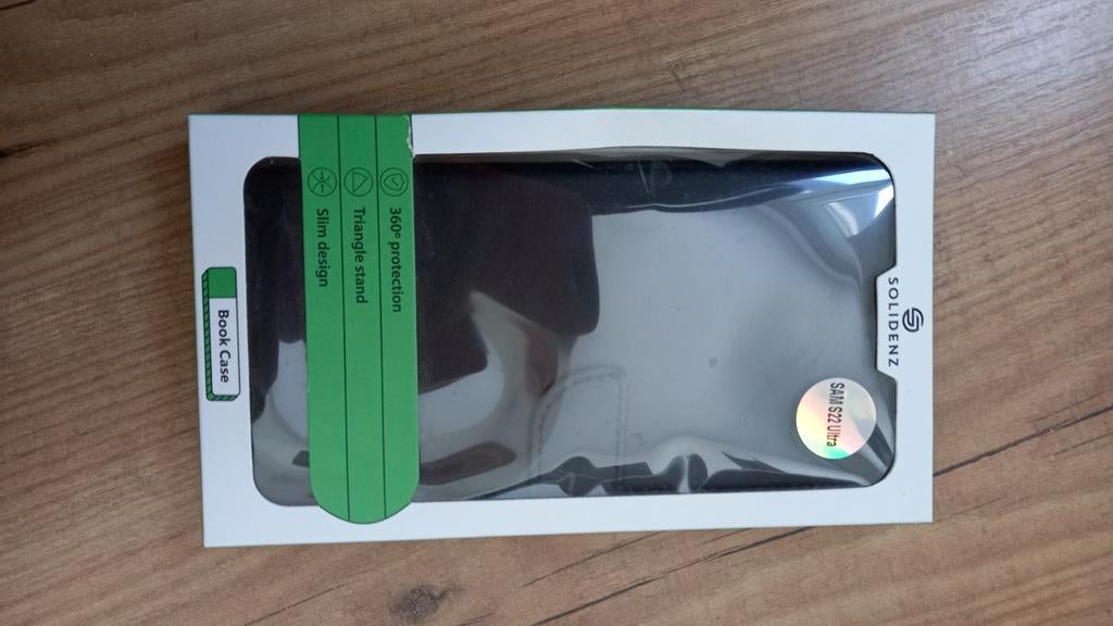 Solidenz Book Case voor Samsung S22 Ultra - Nieuw, Ophalen of Verzenden, Nieuw, IPhone 14 Pro, Hoesje of Tasje