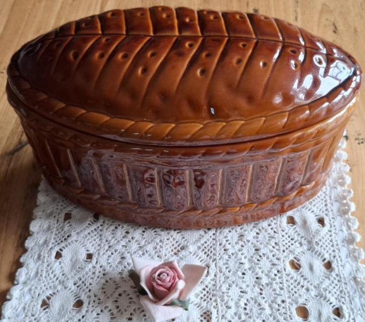 Grote Franse Michel Caugant Pate terrine, Antiek en Kunst, Curiosa en Brocante, Ophalen of Verzenden