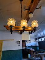 verlichtings balk 6 pits, Ophalen, Gebruikt, Hout, Kroonluchter