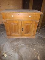 Houten kast met lade en deuren, Antiek en Kunst, Antiek | Meubels | Kasten, Ophalen of Verzenden