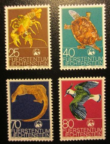 Liechtenstein, serie Natuurbescherming 1976 beschikbaar voor biedingen
