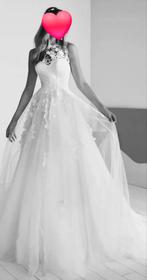 White One Barcelona Bruidsjurk Maat 40, Wit, Ophalen of Verzenden, Gedragen, White One Barcelona