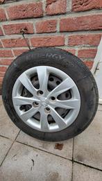 4 Autobanden 155/70R13 op stalen velg met sierdop, Auto-onderdelen, Banden en Velgen, Ophalen, Gebruikt, 155 mm, 13 inch