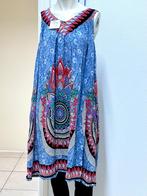 Kleurrijke Zomerse Jurk – Uniek en Comfortabel!, Ophalen, Zo goed als nieuw, Maat 42/44 (L), Blauw