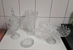 4 delig kristal tafelset, Antiek en Kunst, Antiek | Glas en Kristal, Ophalen of Verzenden