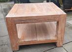 tafel vierkant 65x65x46 eikenhout, Huis en Inrichting, Tafels | Salontafels, Gebruikt, Minder dan 50 cm, Eikenhout, Vierkant