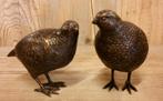 SET KWARTELS / BRONZEN TUINBEELD / VOGEL, Dierenbeeld, Nieuw, Info@huisentuindecoratiemarie.nl, Huis en tuin decoratie marie