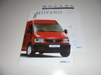 brochure Opel Movano modellen 2000, Ophalen of Verzenden, Nieuw, Overige merken