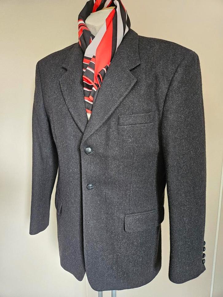Antraciet tweed 50 Graham vintage, Kleding | Heren, Kostuums en Colberts, Zo goed als nieuw, Maat 48/50 (M), Grijs, Verzenden