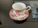 Vintages theekop met schotel Roal Stafford, Antiek en Kunst, Antiek | Servies los, Ophalen of Verzenden