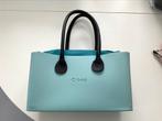 O bag city in aqua met leren hengsels, Ophalen of Verzenden, Nieuw, Blauw