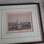 Oude prent van Rhenen, Antiek en Kunst, Ophalen of Verzenden