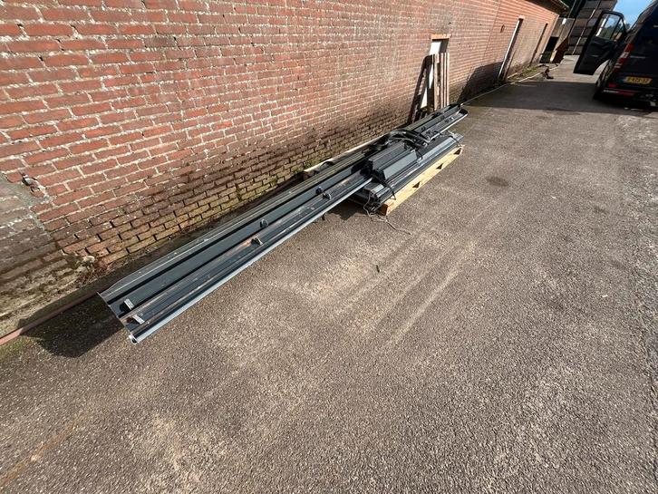 Aluminium Overkapping Gebruikt gelaagd met matglas, Doe-het-zelf en Verbouw, Overige Doe-het-zelf en Verbouw, Gebruikt, Ophalen of Verzenden