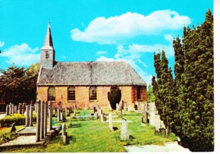 ROTTEVALLE,- Ned.Herv.Kerk met Kerkhof. 06-10, Verzamelen, Ansichtkaarten | Nederland, Ongelopen, Friesland, 1960 tot 1980, Verzenden