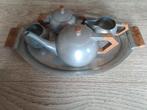 TOPSTUK! Art deco theeservies. Tin met rozenhout., Antiek en Kunst, Antiek | Tin, Ophalen of Verzenden