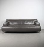 1x Leolux Oscar Bank 3 Zits (210cm) Grijs – Leer, Huis en Inrichting, Banken | Bankstellen, Niet ingevuld, Gebruikt, Minder dan 75 cm