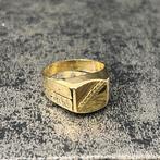 14 karaat gouden ring zegelring nieuw, Ophalen of Verzenden