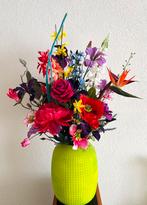 Groot boeket met zijde bloemen, Ophalen of Verzenden, Zo goed als nieuw, Binnen