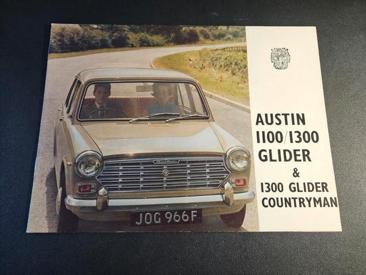 Brochure Austin 1100 / 1300 Glider & 1300 Countryman, Boeken, Auto's | Folders en Tijdschriften, Zo goed als nieuw, Overige merken