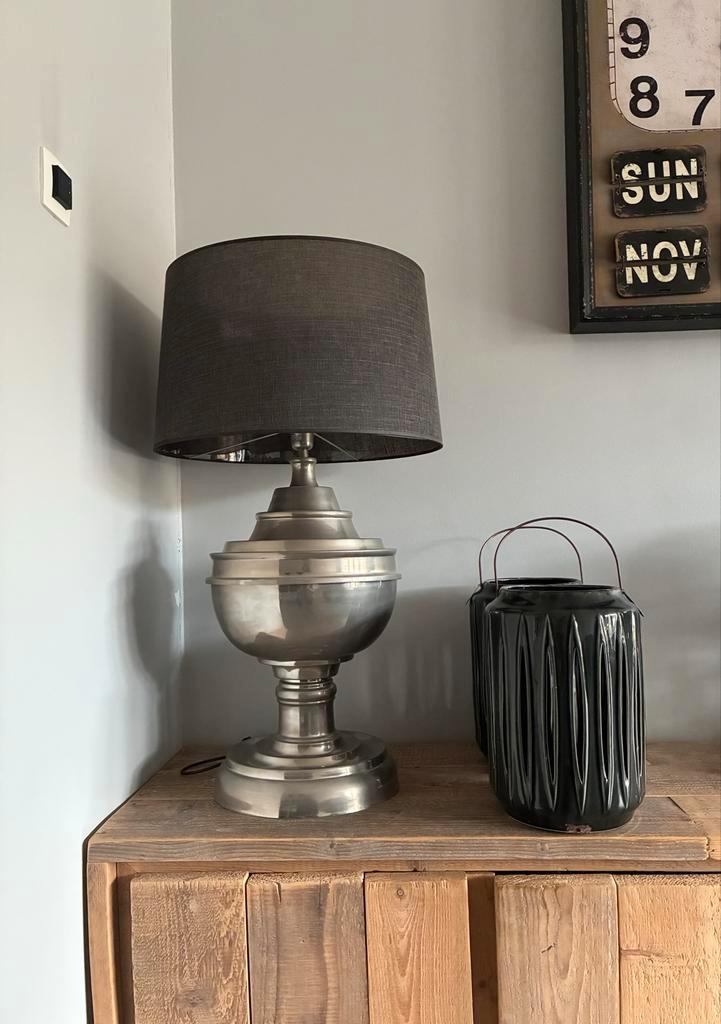 Industriële Schemerlamp Loftstijl Vintage - 90cm hoog, Huis en Inrichting, Lampen | Tafellampen, Zo goed als nieuw, Metaal, Ophalen
