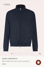 Marco Pescarolo - (Kiton) Reversible Jas - Wol & Cashmere, Ophalen of Verzenden, Nieuw, Maat 52/54 (L), Blauw