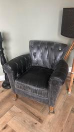 Fauteuil Riviera Maison Pellini leer, Ophalen of Verzenden, Zo goed als nieuw, 75 tot 100 cm, Leer